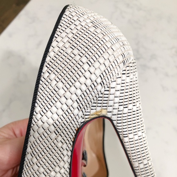 Christian Louboutin Raffia Daffodile Heels SZ 36 - Picture 6 of 16